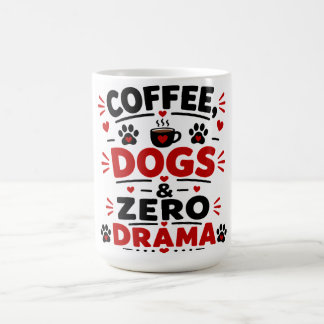 Mug Chiens Café Zéro Drame