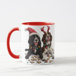 Mug Chiens Cocker Spaniel de Noël