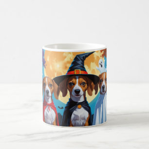 Mug Chiens de Basenji Citrouille Halloween drôle
