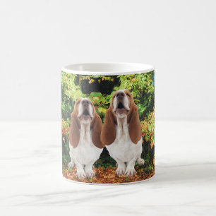 Mug Chiens de basset d'automne d'automne hurlant