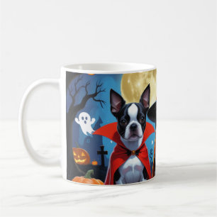 Mug Chiens de Boston Terrier Citrouille Halloween Funn