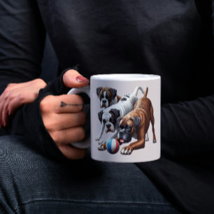 Mug Chiens de boxe et balle