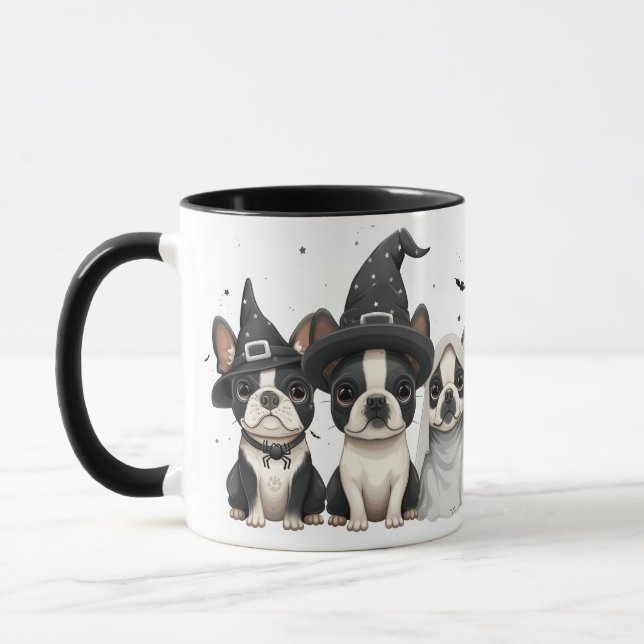 Mug Chiens de Halloween Boston Terrier (Gauche)