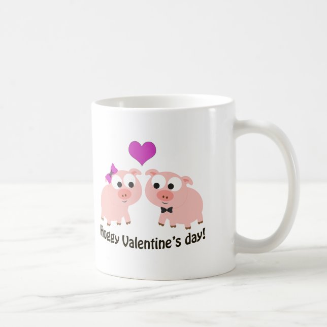 Mug Chiens de la journée Hoggy Valentines (Droite)