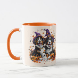 Mug Chiens de montagne bernois d'Halloween Fantôme de 