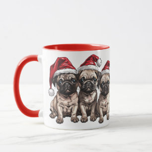 Mug Chiens de Noël Carlins Père Noël