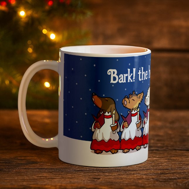 Mug Chiens de Noël chantant des chants drôles Pug Pomé (Créateur téléchargé)