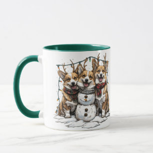 Mug Chiens de Noël Chiens de neige