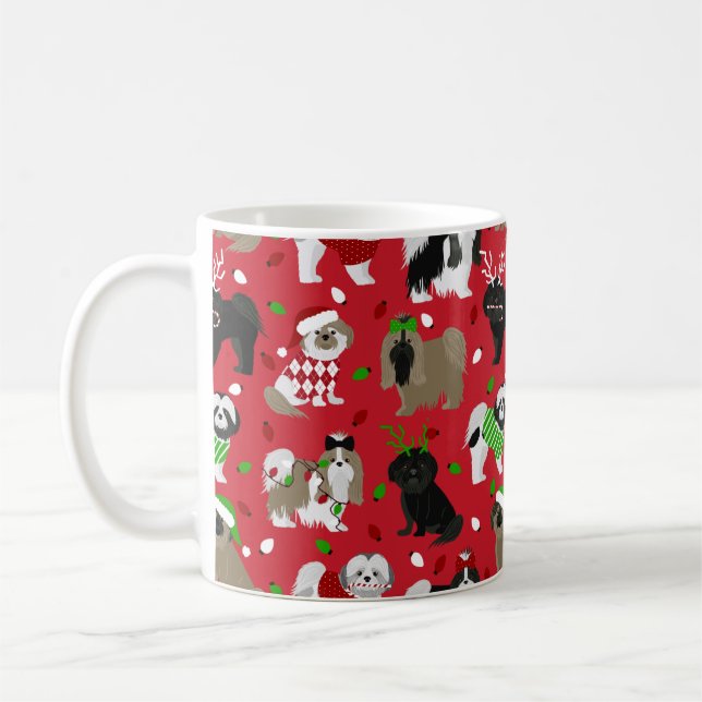 Mug Chiens de Noël Chih Tzu (Gauche)