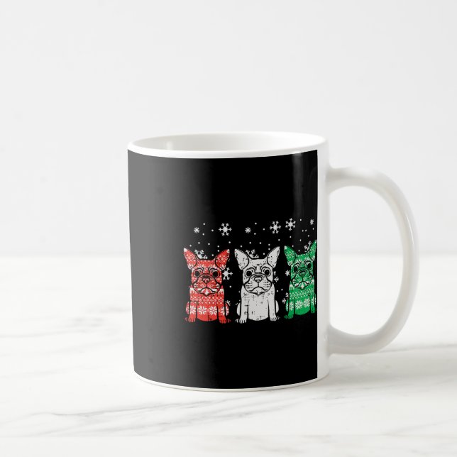 Mug Chiens de Noël Français Chiens de Noël Hommes Fran (Droite)