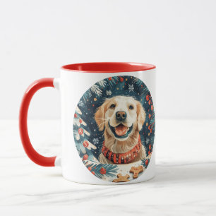 Mug Chiens de Noël Golden Retriever