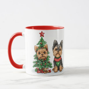 Mug Chiens de Noël Yorkie