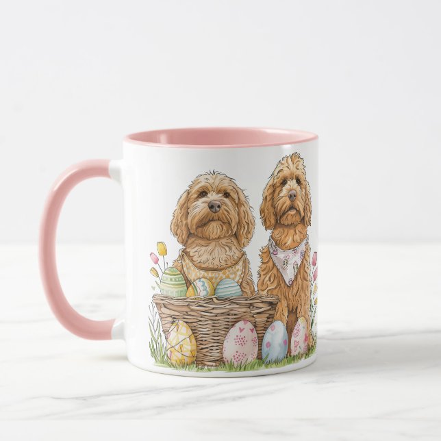 Mug Chiens de Pâques Goldendoodle (Gauche)