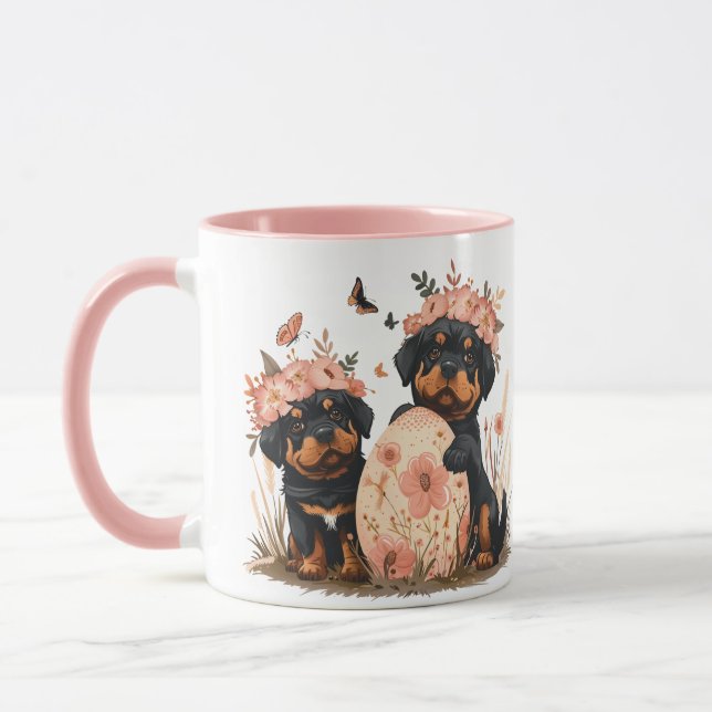 Mug Chiens de Pâques Rottweiler (Gauche)
