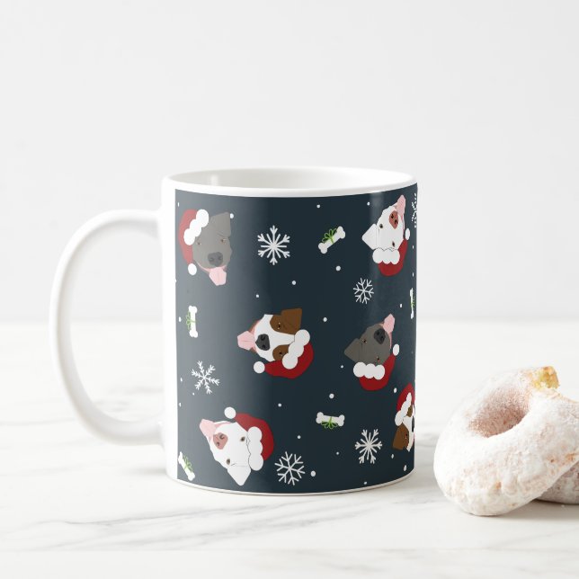Mug Chiens de père Noël (Avec donut)