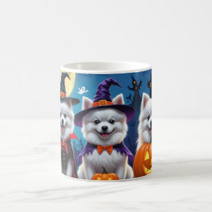 Mug Chiens d'Esquimau américains Citrouille Halloween 