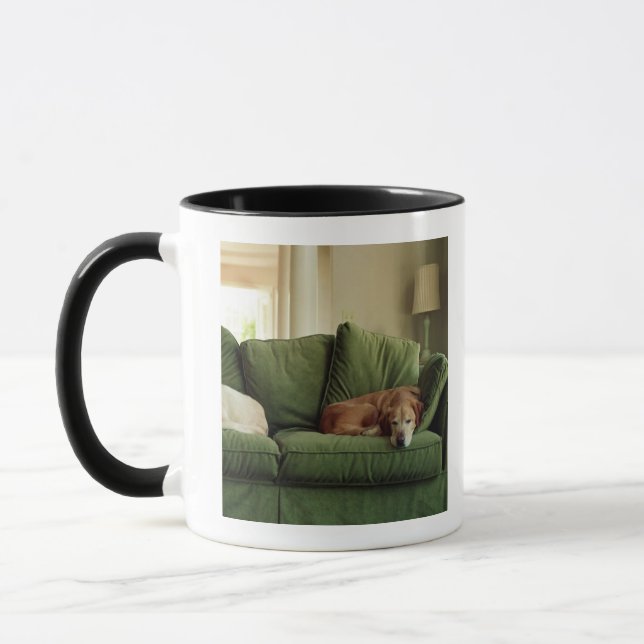 Mug Chiens dormant sur le sofa (Gauche)