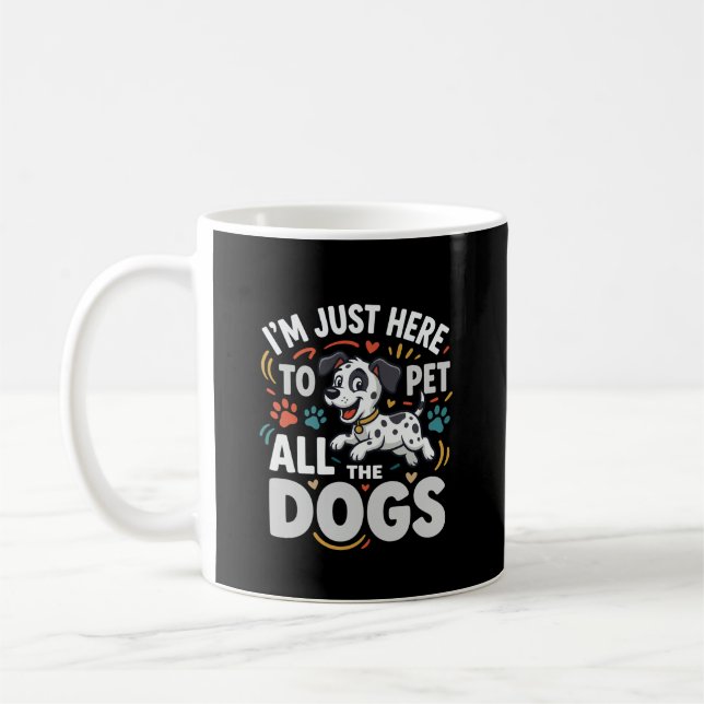 Mug Chiens Drôles Amoureux Des Animaux Vector (Gauche)