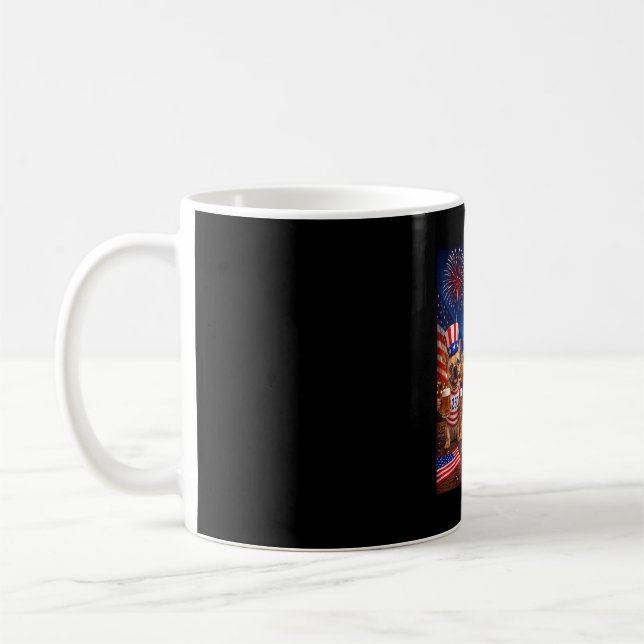 Mug Chiens drôles mème buvant de la bière hotdog 250èm (Gauche)