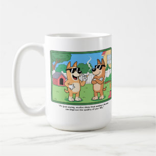 Mug Chiens drôles qui possèdent une citation d'art de