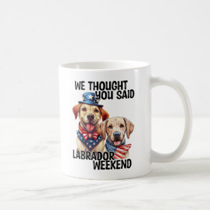 Mug Chiens du Labrador patriotique Citation d'Humour d