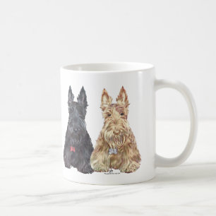 Mug Chiens écossais à roue et noirs