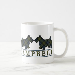 Mug Chiens écossais de Campbell Tartan