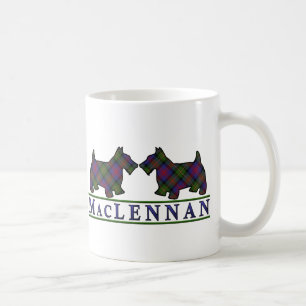 Mug Chiens écossais de Clan MacLennan Tartan