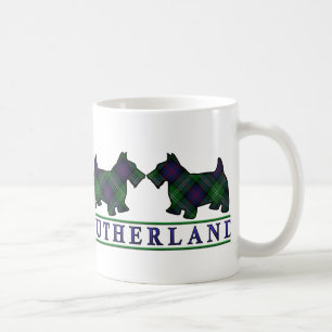 Mug Chiens écossais de Clan Sutherland Tartan