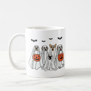 Mug Chiens Éffrayants d'Halloween amusants - Chiens fa