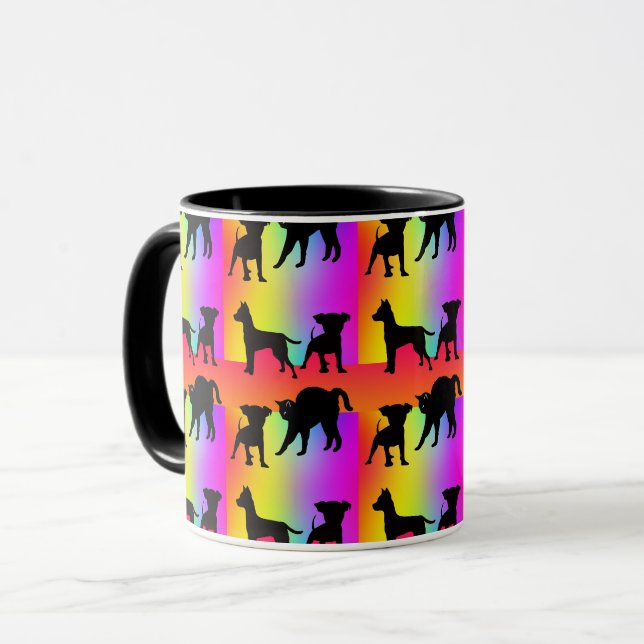 Mug Chiens Et Chats + Couleurs (Devant gauche)