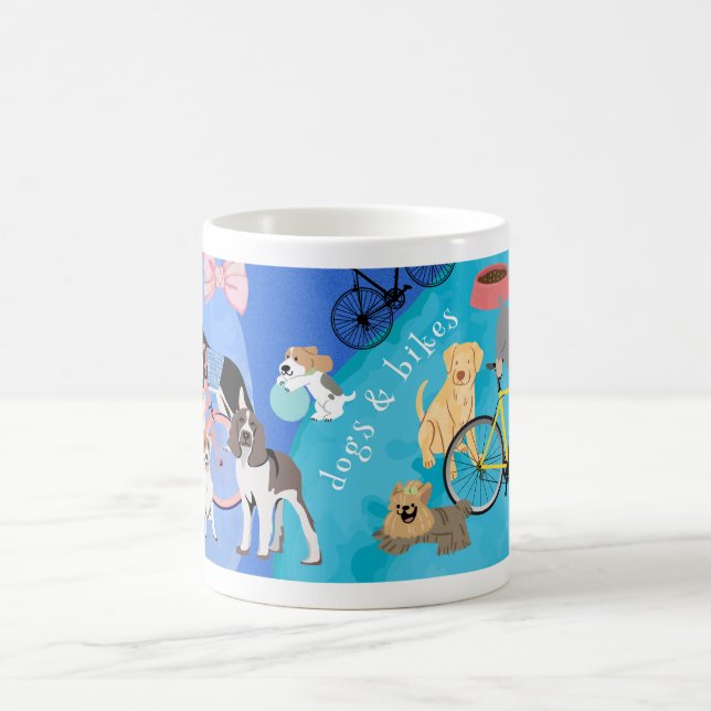 Mug Chiens et vélos Jeux Chiens et Chiens Vélos Vélos (Centre)