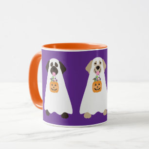 Mug Chiens fantômes de l'Halloween Labrador