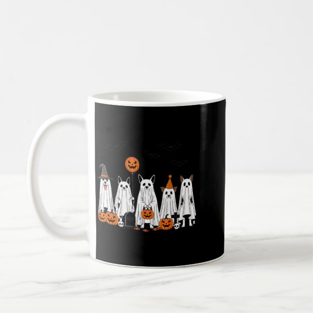 Mug Chiens fantômes d'Halloween Dessin animé de citrou (Gauche)