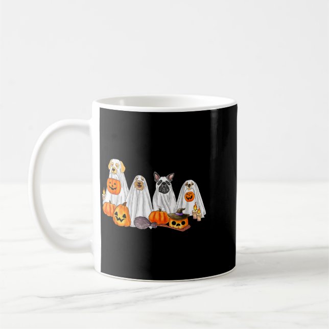 Mug Chiens fantômes d'Halloween _ Excès de cutesse d'H (Gauche)