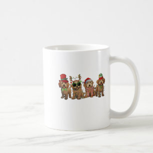Mug Chiens Goldendoodle Mignons Lumières de Noël Doo D