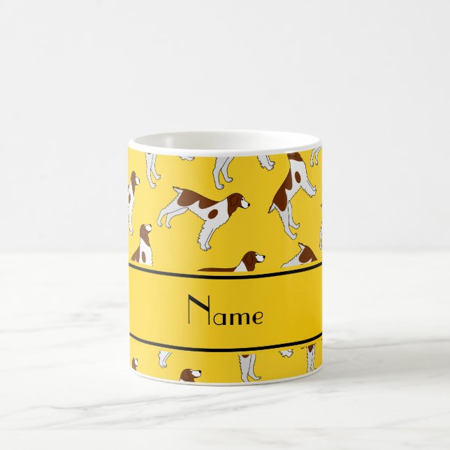 Mug Chiens jaunes nommés personnalisés d'épagneul de (Centre)