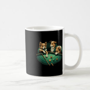 Mug Chiens Jouer Table Billard Billard 8 Ball