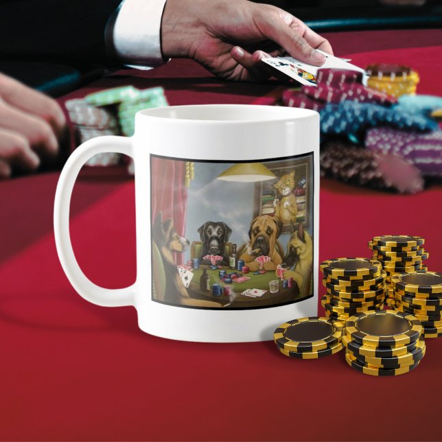 Mug Chiens Joueurs de Poker (Créateur téléchargé)