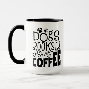 Mug Chiens, livres et café