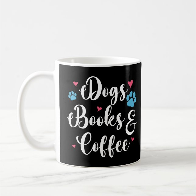 Mug Chiens Livres Et Café (Gauche)