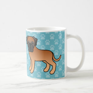 Mug Chiens Mastiffs Anglais Abricot Cartoon Mignons