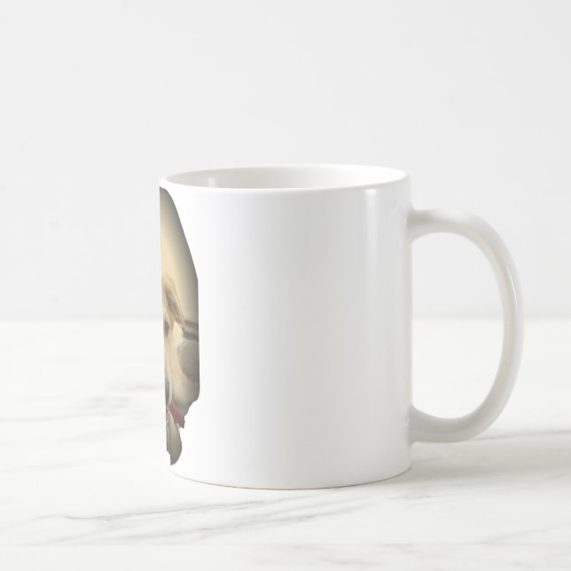 Mug Chiens mignons et Chiens de marionnettes Mans deux (Droite)