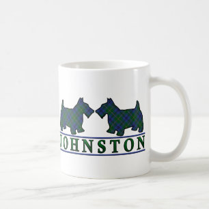 Mug Chiens Scottie tartan du clan Johnstone Johnston