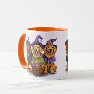 Mug Chiens sorciers de Halloween Golden Retriever