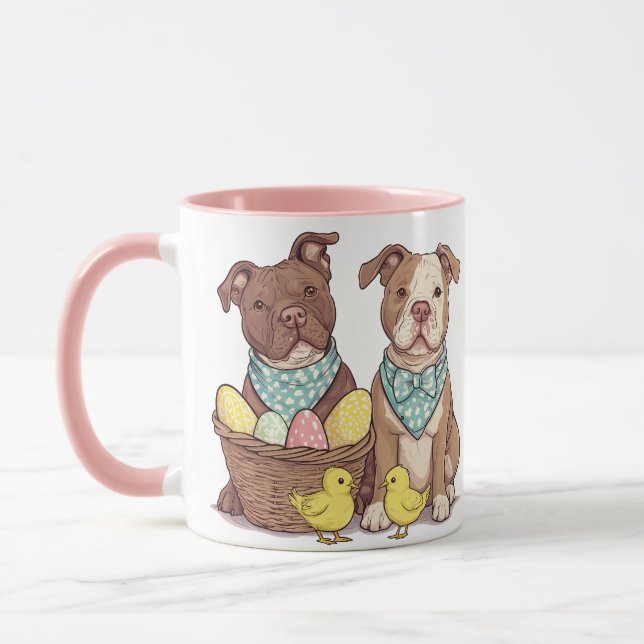 Mug Chiens taureaux de Pâques (Gauche)