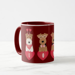 Mug Chiens Terrier de Valentine Welsh Wire Fox