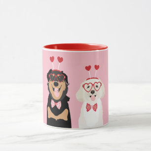 Mug Chiens Valentine Rottweiler Maltipoo Chiot