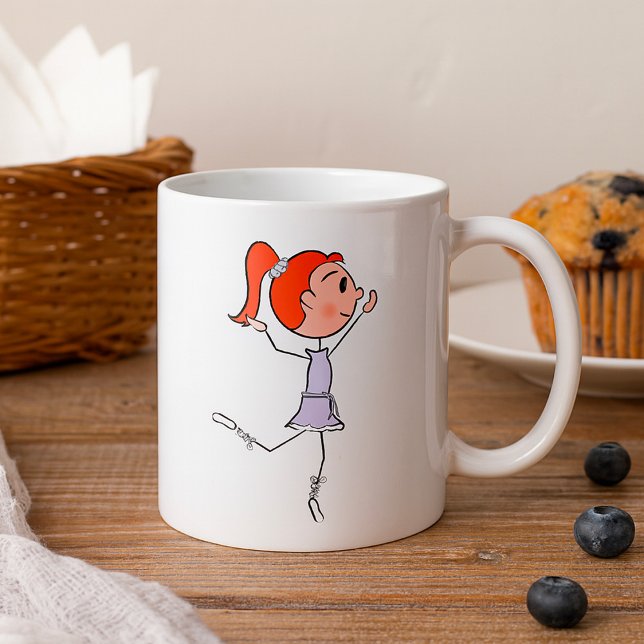 Mug Chiffre de la princesse mignonne Ballerina (Créateur téléchargé)