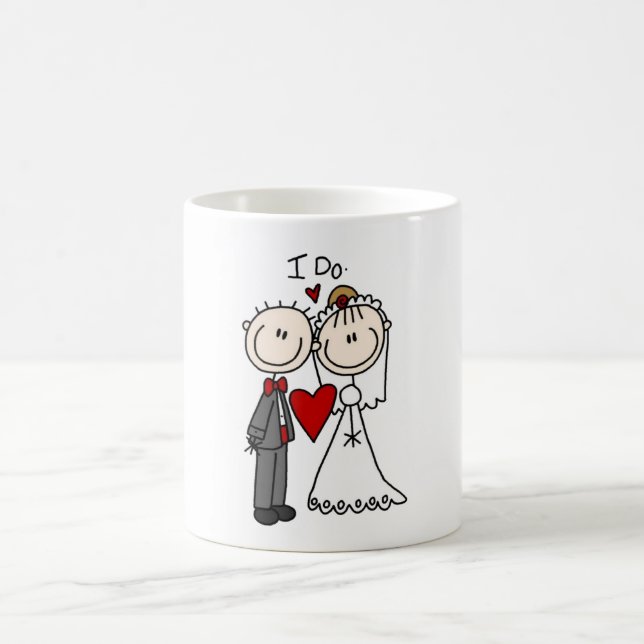 Mug Chiffre de mariée et de chambre Chiffres Mariage J (Centre)